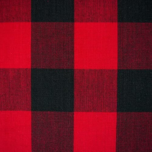 DII Buffalo Check Collection Classic Farmhouse Tablecloth Tablecloth 52x52 Red Black - Image 3