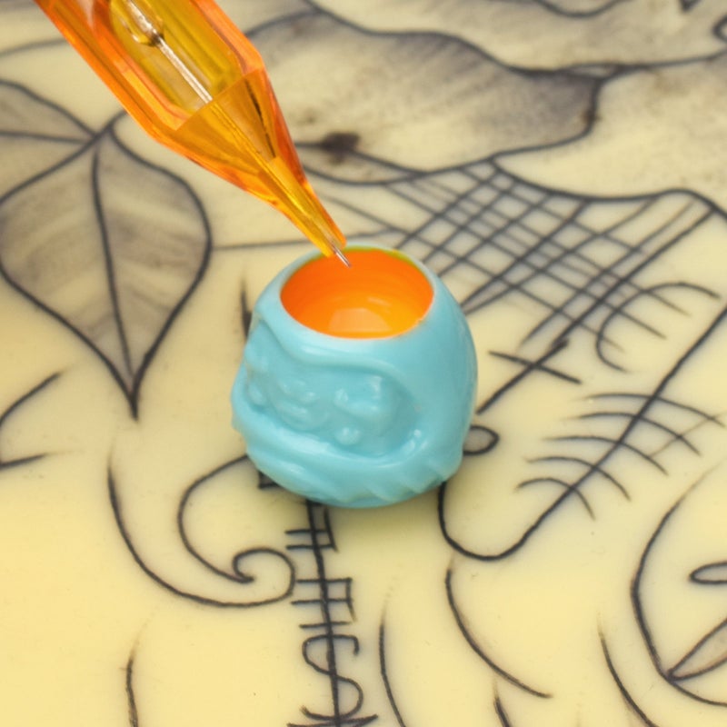 Ink Caps Cups - 200pcs Mixed Tattoo Caps Cups With Base Pigment Cups  Tattoo ink Microblading Makeup Tattooing Supplies - Image 3