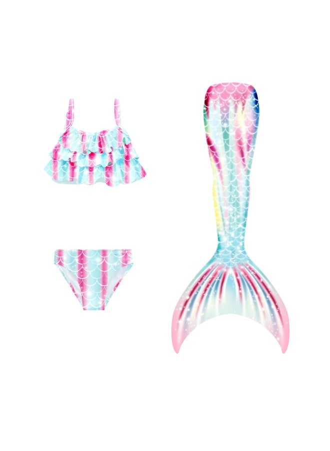 Swimsuit - Girls Mermaid Tail Swimsuit - CX25, 110 - Kids Swimming Costume, Beach Bikini, Summer Swimwear, Quick Dry, Pool Party, Bathing Suit Swimsuit - Image 1