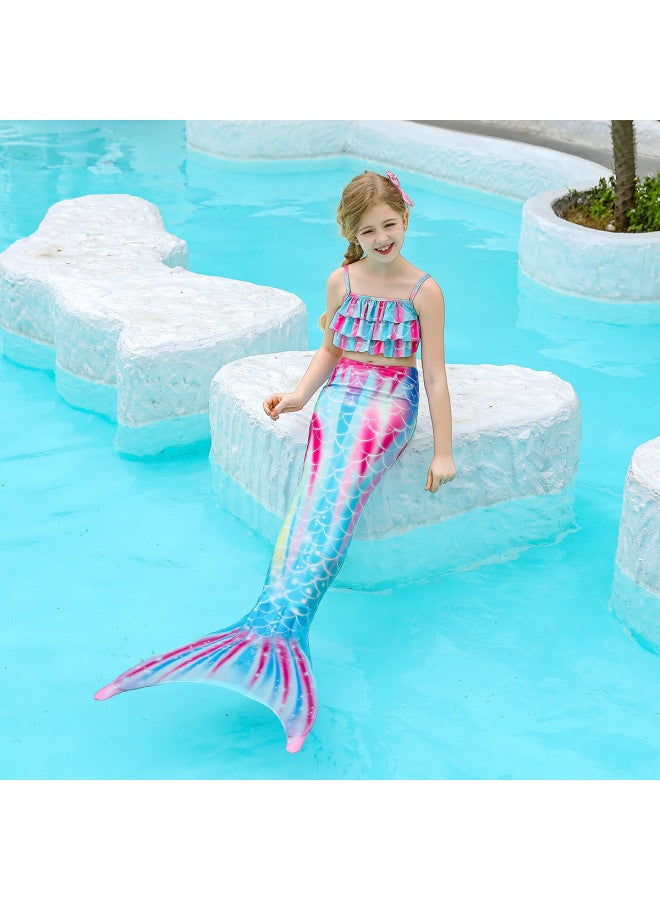 Swimsuit - Girls Mermaid Tail Swimsuit - CX25, 110 - Kids Swimming Costume, Beach Bikini, Summer Swimwear, Quick Dry, Pool Party, Bathing Suit Swimsuit - Image 3