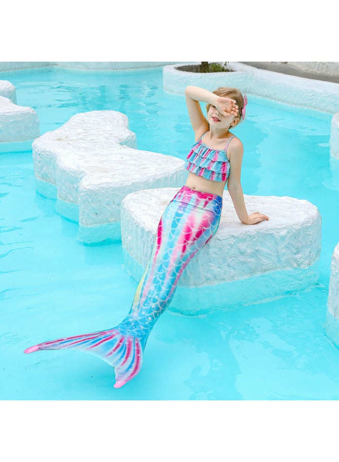 Swimsuit - Girls Mermaid Tail Swimsuit - CX25, 110 - Kids Swimming Costume, Beach Bikini, Summer Swimwear, Quick Dry, Pool Party, Bathing Suit Swimsuit - Image 4
