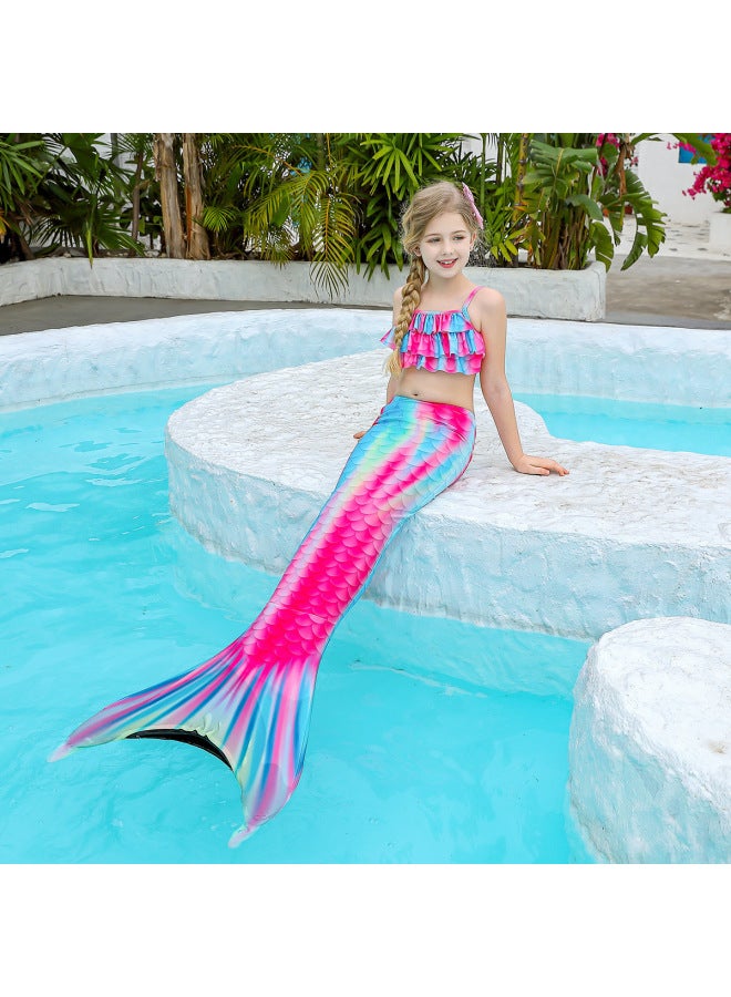 Swimsuit - Girls Mermaid Tail Swimsuit - CX25, 110 - Kids Swimming Costume, Beach Bikini, Summer Swimwear, Quick Dry, Pool Party, Bathing Suit Swimsuit - Image 2