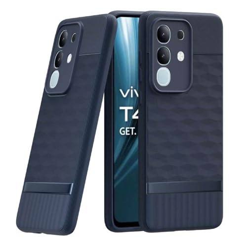 Casotec Shockproof Case for Vivo T4x 5G / Y29 4G / Y31 Pro 5G / iQOO Z10x 5G | Full Camera Protection | TPU Flexible Back Cover for Vivo T4x 5G / Y29 4G / Y31 Pro 5G / iQOO Z10x 5G (Steel Blue) - Image 1