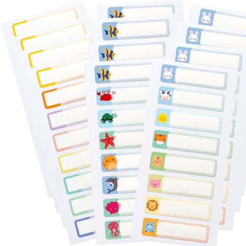 Coowayze Name Labels Name Stickers for Kids Stuff School Supplies, 96 PCS Waterproof Daycare Labels for Baby Bottles, Self Laminating, Dishwasher Safe, Personalized Name Tags for Water Bottles, Sippy Cup - Image 1