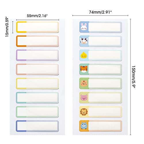 Coowayze Name Labels Name Stickers for Kids Stuff School Supplies, 96 PCS Waterproof Daycare Labels for Baby Bottles, Self Laminating, Dishwasher Safe, Personalized Name Tags for Water Bottles, Sippy Cup - Image 2