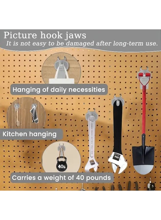 20pcs Heavy Duty Metal Picture Hangers No Drill Installation Wall Hooks - Image 4