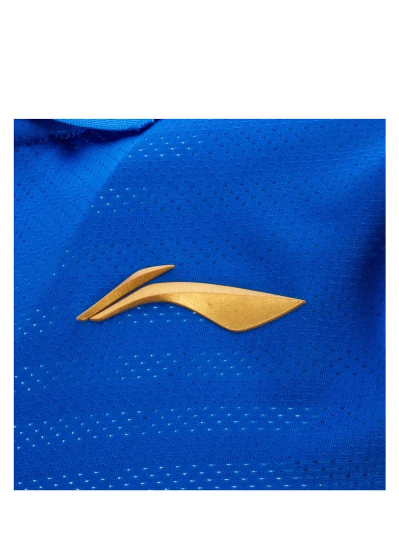 Li-Ning LN SOLID POLO-T-SHIRTS (ROYAL BLUE) (ATST691-8-3XL) - Image 4