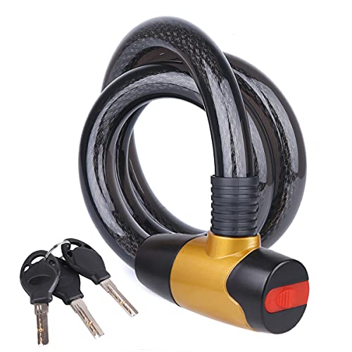 FOBOZONE Heavy-Duty Cable Lock, Anti-Theft Outdoor Waterproof Locks for Bike, Motorcycle, Warehouse,Fence Shed, Gate - Image 1