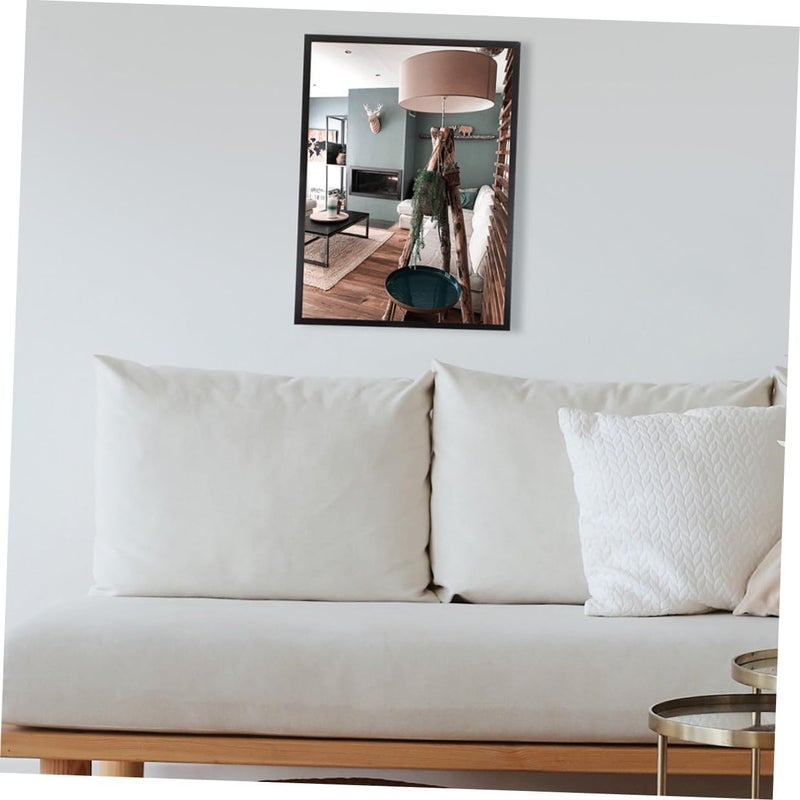STAHAD 2pcs A3 Aluminum Alloy Poster Frame 29.7x42cm Narrow Edge Wall Hanging Picture Frames in Obsidian Black for Home Décor and Photo Display - Image 5