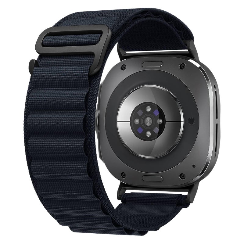 سوار ساعة ذكية سوار نايلون حلقي متوافق باللون أخضر قابل للتعديل مع Samsung Galaxy Watch Ultra بملاءمة قابلة للتعديل وحزام بديل للاستخدام اليومي للتنقل اليومي سهل التخزين - Image 5