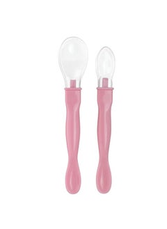 Chicco Silicone Feeding Spoon For Babies, 2 Pieces, Changes Color With Temperature  - Image 2