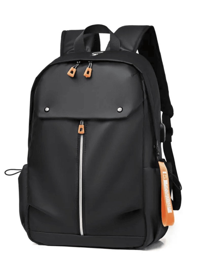 حقيبة ظهر كاجوال مزدوجة الكتف من قماش أكسفورد مقاومة للماء مع منفذ شحن يو أس بي و سعة كبيرة [20-34] لتر بإغلاق بسحاب و حجرة كمبيوتر محمول و أحزمة قابلة للتعديل أنها حقيبة متعددة الوظائف يمكن أستخدمها للسفرو حقيبة كمبيوتر محمول مقاس 15.6 بوصة و حقيبة ظهر جامعيةو للأمتعةو الرياضية للنساء والرجال - 42×30×15 سم - Image 1