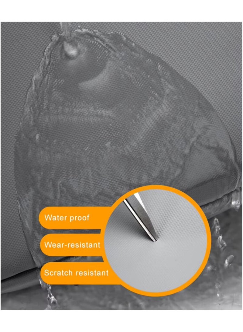 حقيبة ظهر كاجوال مزدوجة الكتف من قماش أكسفورد مقاومة للماء مع منفذ شحن يو أس بي و سعة كبيرة [20-34] لتر بإغلاق بسحاب و حجرة كمبيوتر محمول و أحزمة قابلة للتعديل أنها حقيبة متعددة الوظائف يمكن أستخدمها للسفرو حقيبة كمبيوتر محمول مقاس 15.6 بوصة و حقيبة ظهر جامعيةو للأمتعةو الرياضية للنساء والرجال - 42×30×15 سم - Image 5