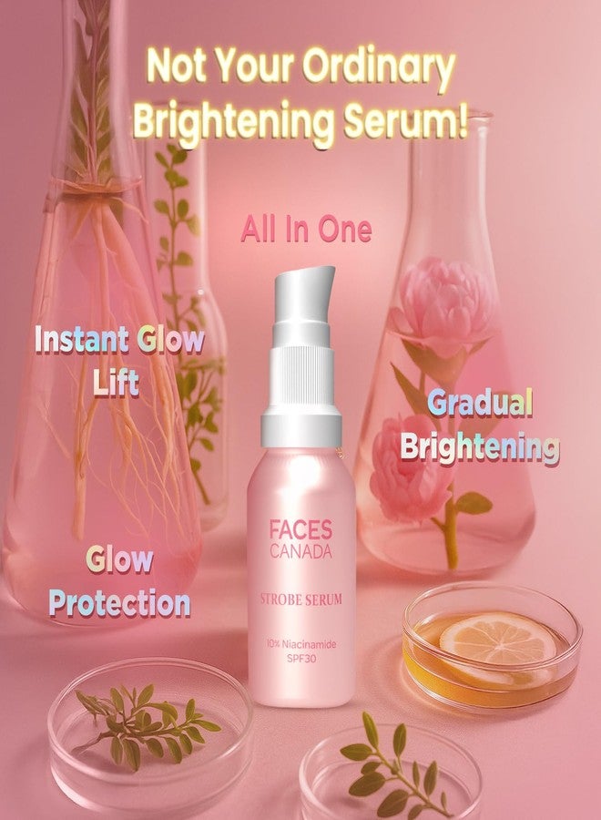 فاسيسكانادا سيروم ستروب ميني من فيسز كندا - 15 مل | سيروم تفتيح + كريم ستروب + واقي شمس بعامل حماية 30 | 10% نياسيناميد | يزيل البقع الداكنة والتصبغات | مركب جلو ليفت | إشراقة فورية - Image 2