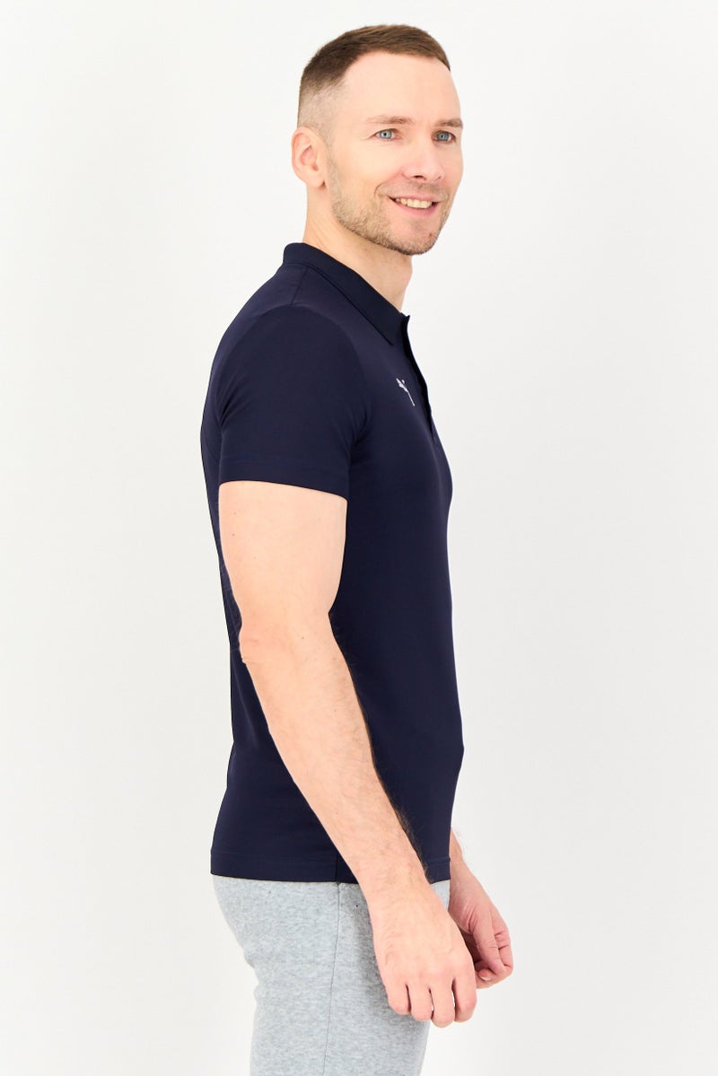 PUMA تي شيرت بولو رياضي للرجال بأكمام قصيرة، خارجي، أسود - Image 3