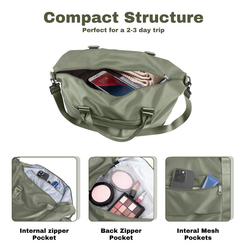 EPIMA Weekender Duffel Bags for Womenï¼Œ Travel Totes Bag for Airplane Essentials, Overnight Bags for Women with Trolley Sleeve, Large Carry On Hospital Bag for Labor and Delivery, Sport, Gym - Image 5