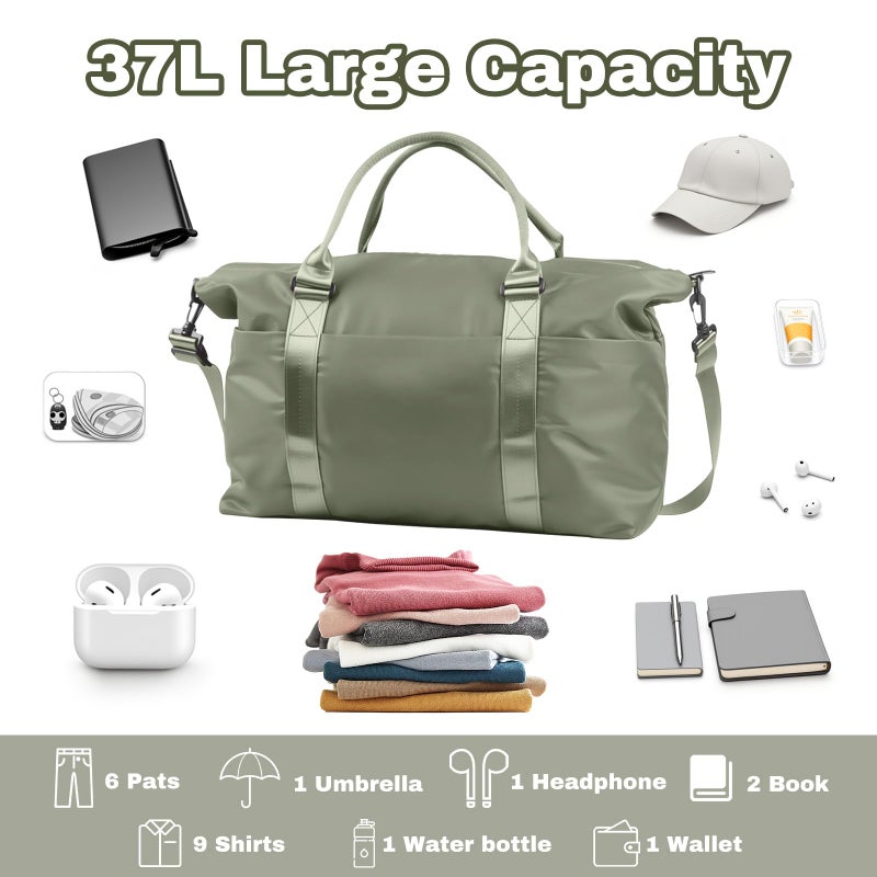 EPIMA Weekender Duffel Bags for Womenï¼Œ Travel Totes Bag for Airplane Essentials, Overnight Bags for Women with Trolley Sleeve, Large Carry On Hospital Bag for Labor and Delivery, Sport, Gym - Image 3