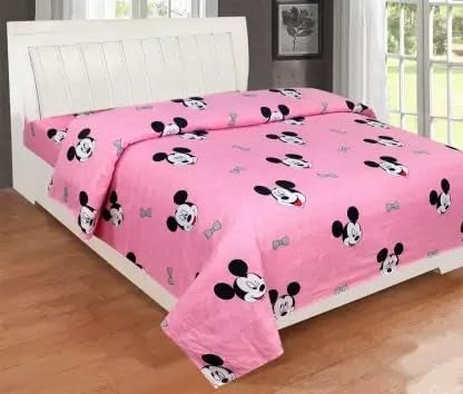Supreme Home Collective Supreme Home Collective Microfiber 1 Double BedSheets Without Pillow Cover 