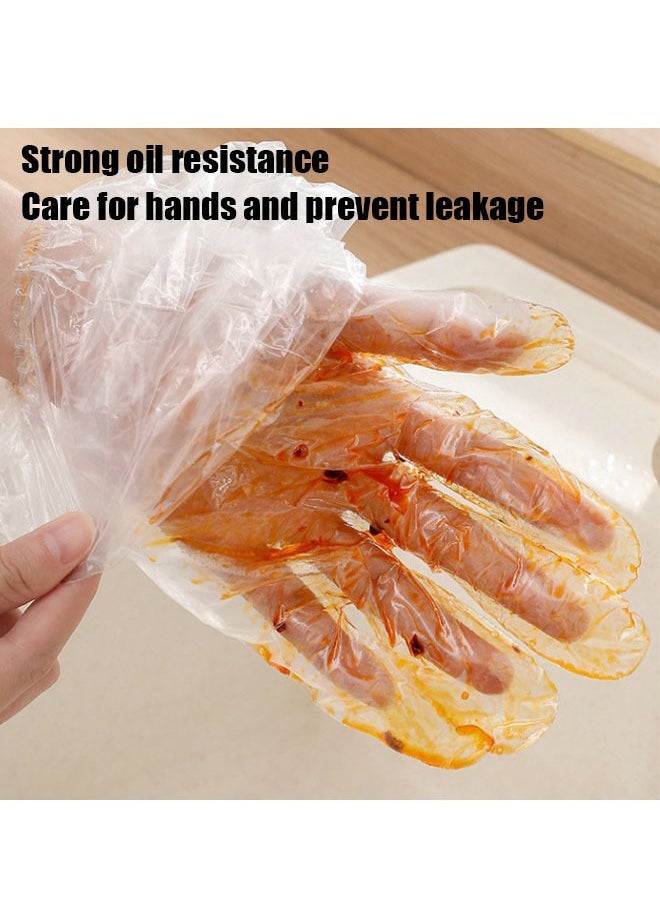 ZVEV 50PCS Disposable Long Arm Gloves with Elastic Cuff 23.6inch Household Cleaning Gloves Thick Kitchen Dishwashing Gloves Food Handling Gloves Vegetable Washing Gloves  - Image 2