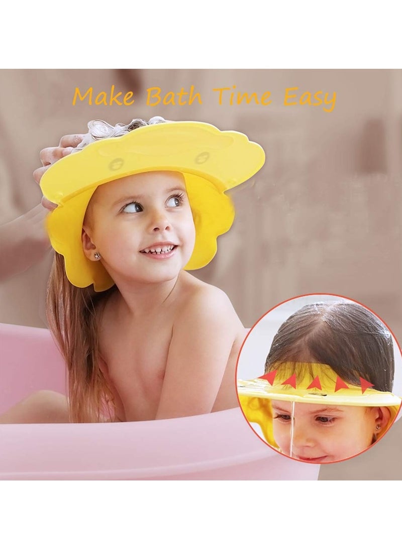 Adjustable Silicone Baby Shower Cap Visor Protects Eyes Ears Perfect for Infants Toddlers and Kids - Image 4