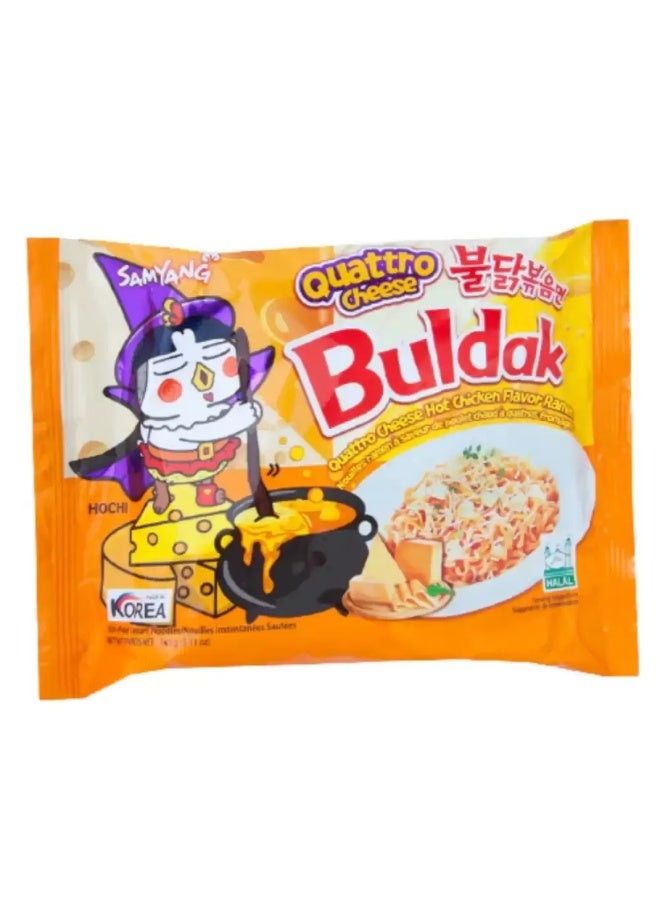 Samyang Samyang Quattro Cheese Buldak Hot Chicken Flavor Ramen Korean Instant Noodles- 145gms