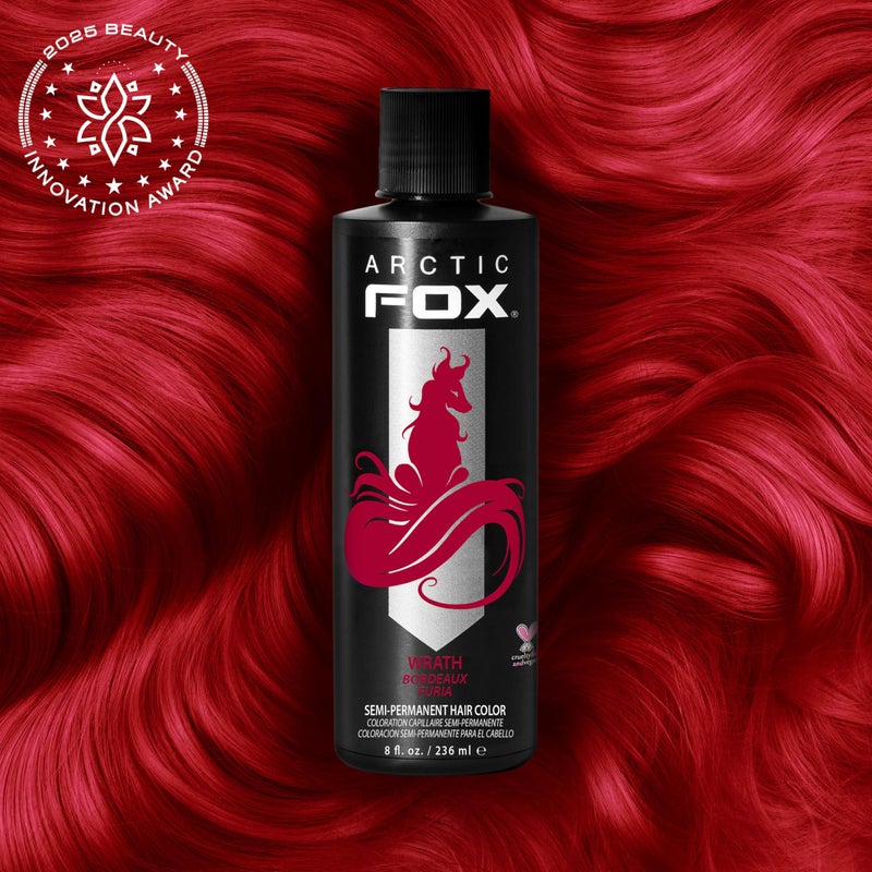 ARCTIC FOX Vegan and Cruelty-Free Semi-Permanent Hair Color Dye (8 Fl Oz, WRATH) - Image 2