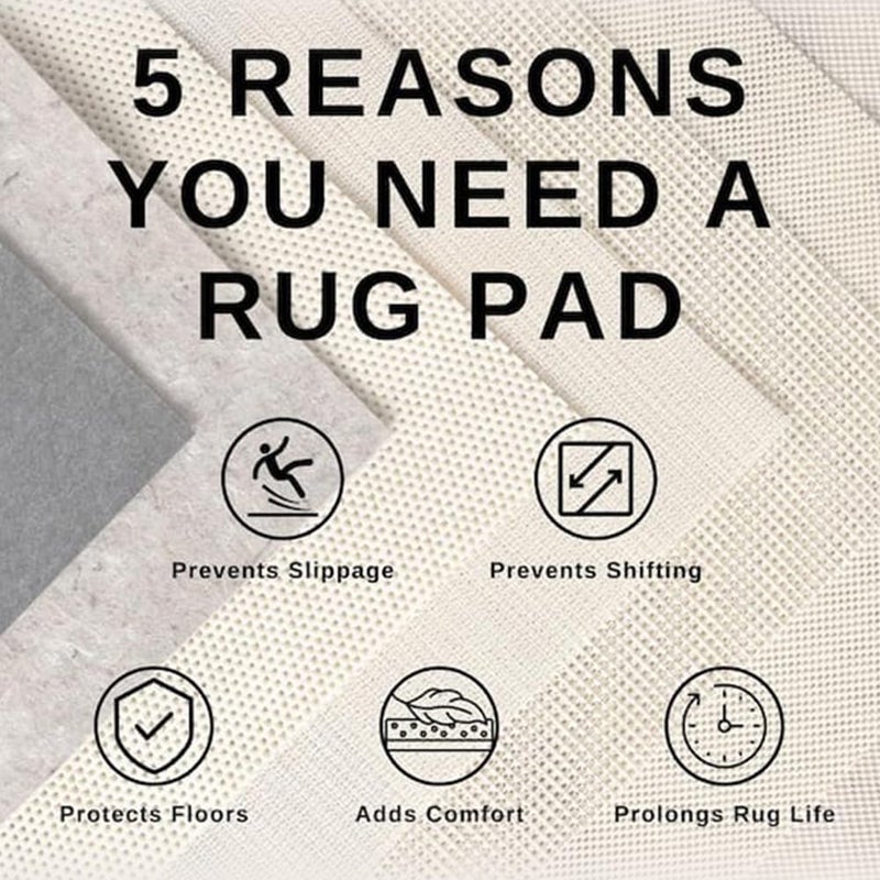 Bukela 120x180cm Non-Slip Boho Area Rug, Vintage Machine Washable Large Rug for Living Room & Bedroom, Natural Rubber Backing with Anti-Skid Design, Dark Grey Distressed Carpet (Light) - Image 5