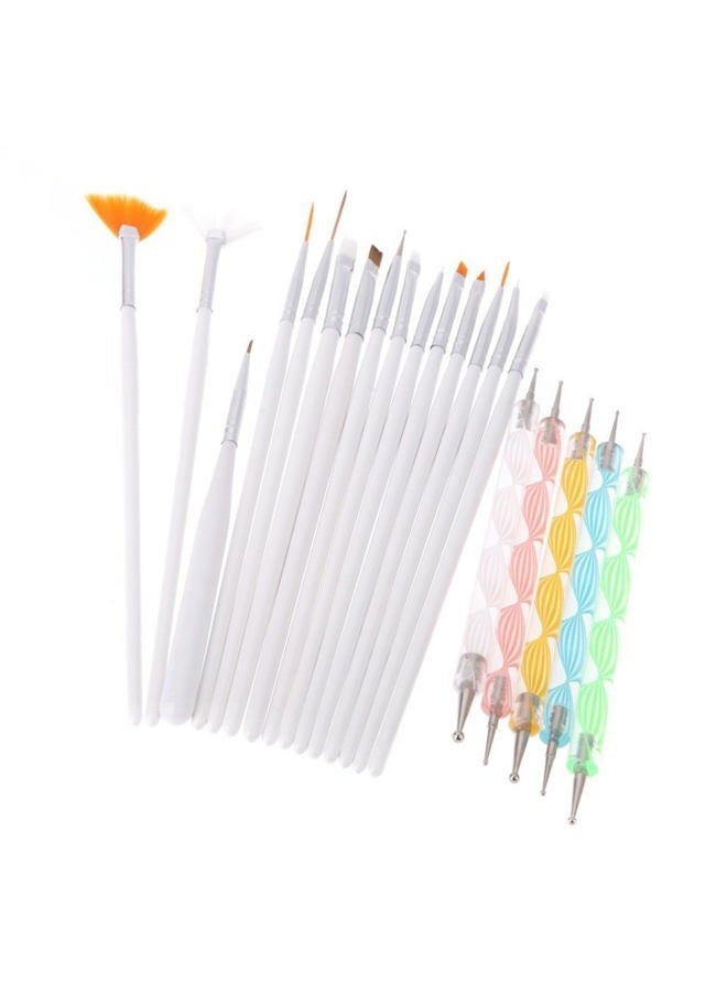 Yimart 20PCS Nail Art Design Dotting Painting Drawing Polish Brush Pen Tools A - Image 1