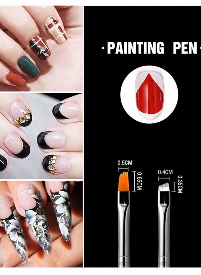 Yimart 20PCS Nail Art Design Dotting Painting Drawing Polish Brush Pen Tools A - Image 2