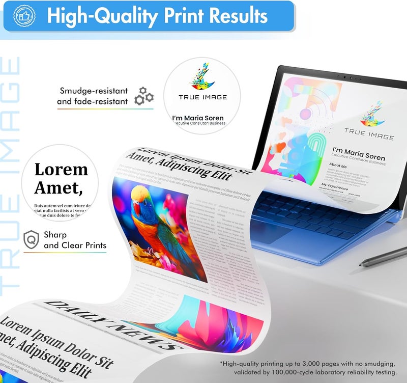 TRUE IMAGE Compatible Toner Cartridge Replacement for HP 26A CF226A 26X CF226X Pro M402n M402dn M426 M402d M402dw Laser Jet MFP M426fdw M426fdn M402 M426dw Printer Ink (Black, 2-Pack) - Image 5