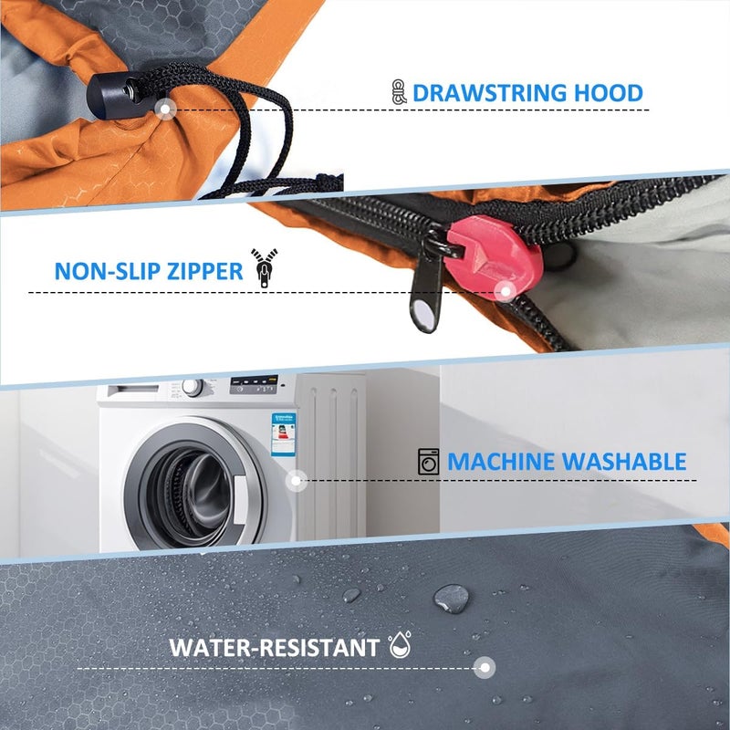 oaskys Camping Sleeping Bag - 3 Season Warm & Cool Weather - Summer Spring Fall Lightweight Waterproof for Adults Kids - Camping Gear Equipment, Traveling, and Outdoors - Image 5