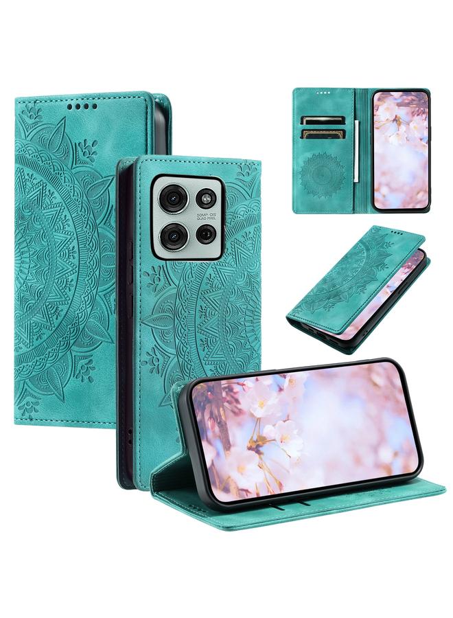 erorex Case For Motorola Moto G75 5G Totem Embossed Magnetic Leather Phone Case - Image 1