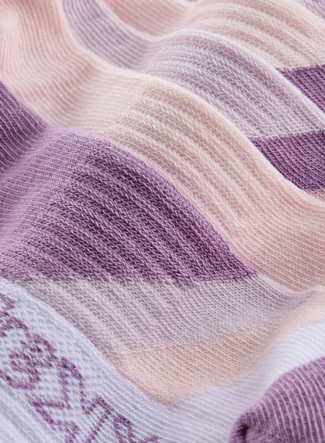 Kappa Girls Colourblock Non-Terry Ankle Length Socks - Set of 5