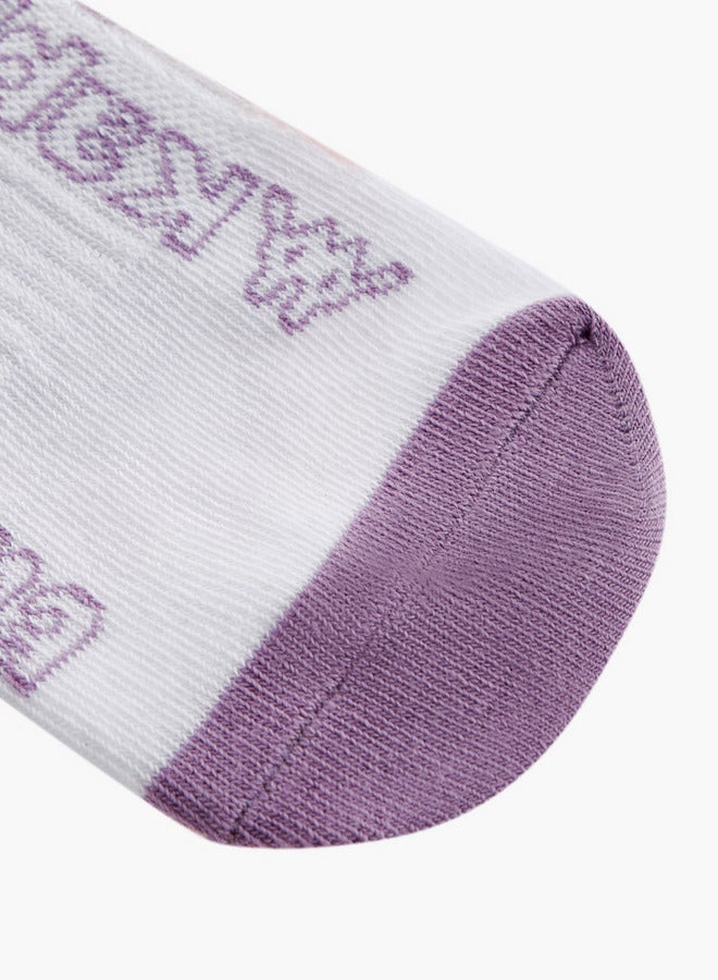 Kappa Girls Colourblock Non-Terry Ankle Length Socks - Set of 5  - Image 5