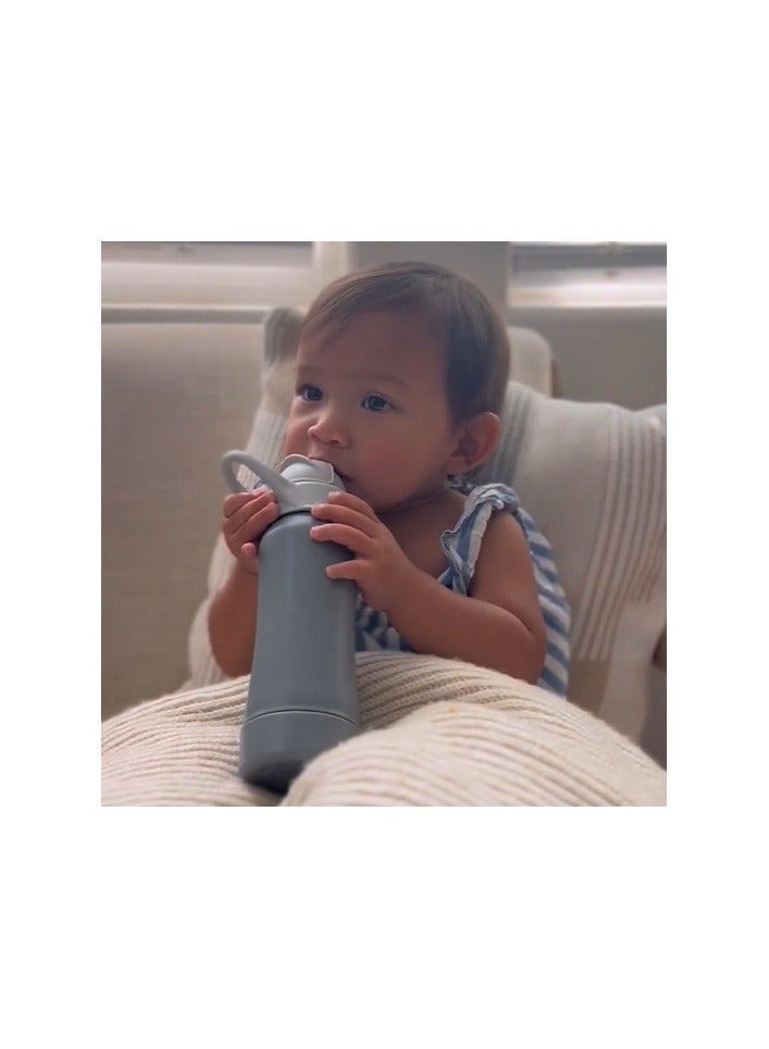 green sprouts Sprout Ware Straw Bottle - 10Oz - Gray - 9M+ - Image 5