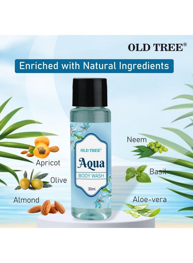 Old Tree Aqua Bath Gel Toiletries Kit 30ml - (Set of 100 Pcs) | Travel Size Bath Gel for Body Wash, Hotel, Guest House | Hotel Amenities and Accessories - Image 5