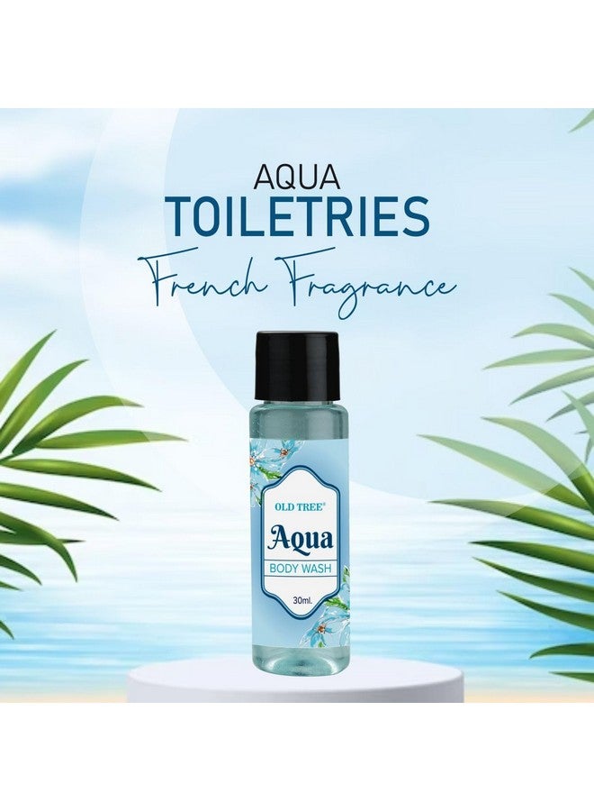 Old Tree Aqua Bath Gel Toiletries Kit 30ml - (Set of 100 Pcs) | Travel Size Bath Gel for Body Wash, Hotel, Guest House | Hotel Amenities and Accessories - Image 2