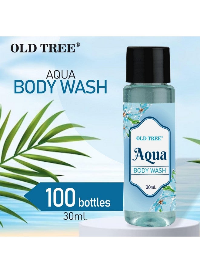 Old Tree Aqua Bath Gel Toiletries Kit 30ml - (Set of 100 Pcs) | Travel Size Bath Gel for Body Wash, Hotel, Guest House | Hotel Amenities and Accessories - Image 3