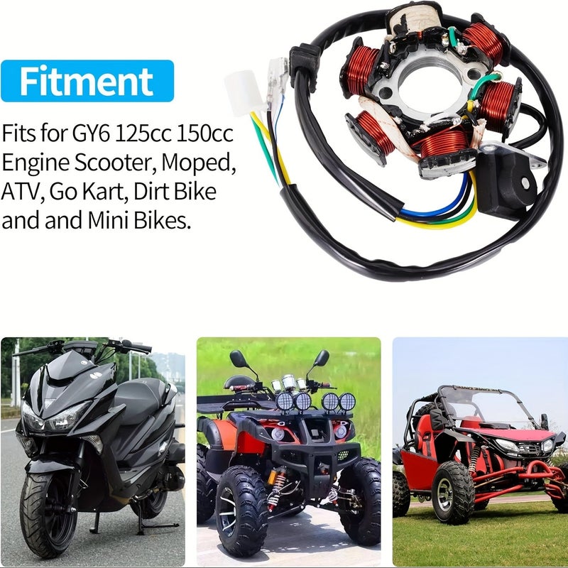 6 ملف 5 سلك دولاب الموازنة المولد لـ 50cc 90cc 110cc 125cc ATV عربة رباعية - Image 3