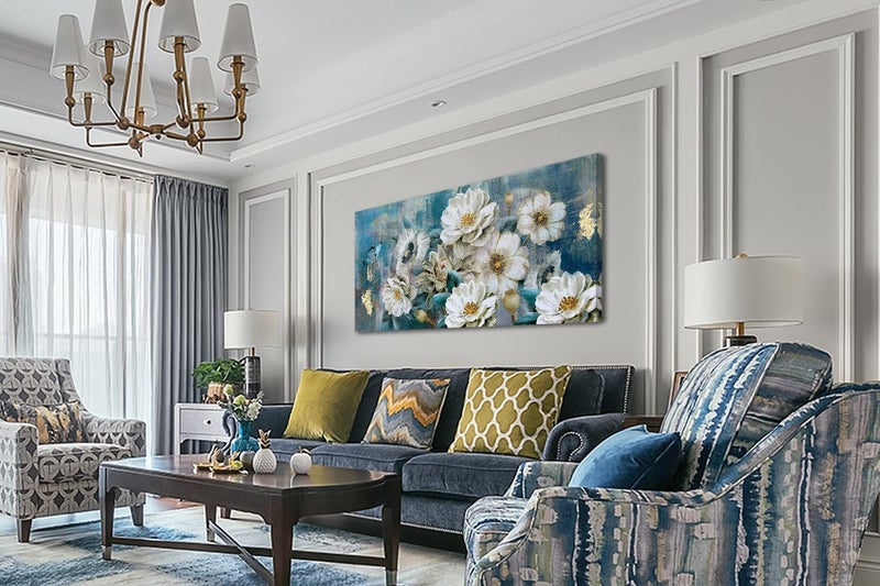 Arjun Flowers Canvas Wall Art - Elegant Floral Design - Image 5