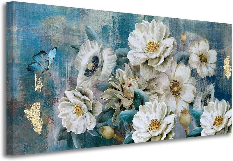 Arjun Flowers Canvas Wall Art - Elegant Floral Design - Image 2