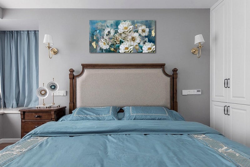 Arjun Flowers Canvas Wall Art - Elegant Floral Design - Image 4