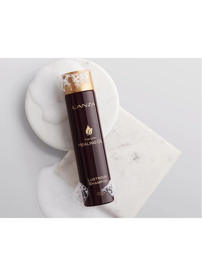 L'anza Keratin Healing Oil Lustrous Shampoo for Damaged Hair, Nourishes, Repairs, and Boosts Hair Shine and Strength for a Perfect Silky Look, Sulfate-Free, Paraben-Free, Travel-Size (1.7 Fl Oz) - Image 5