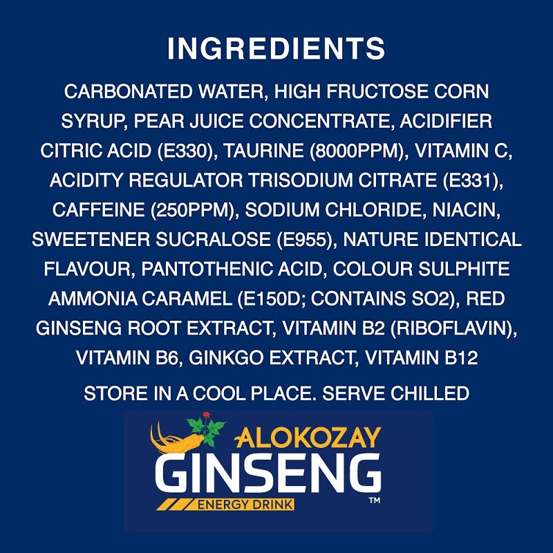 Alokozay Ginseng Energy Drink Can - Image 2