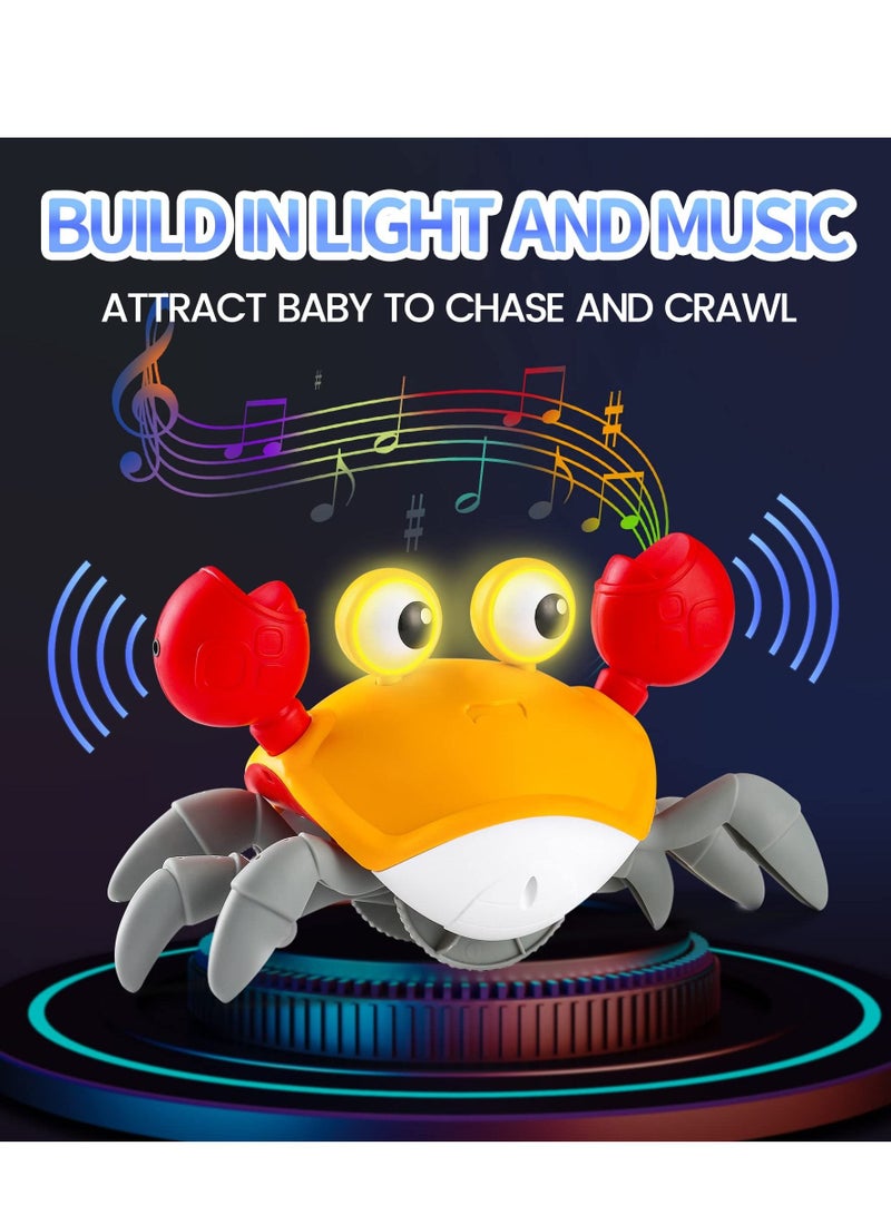 كول بيبي لعبة زحف السلطعون للأطفال، لعبة المشي الحثية الأوتوماتيكية مع صوت الموسيقى والضوء - Image 4
