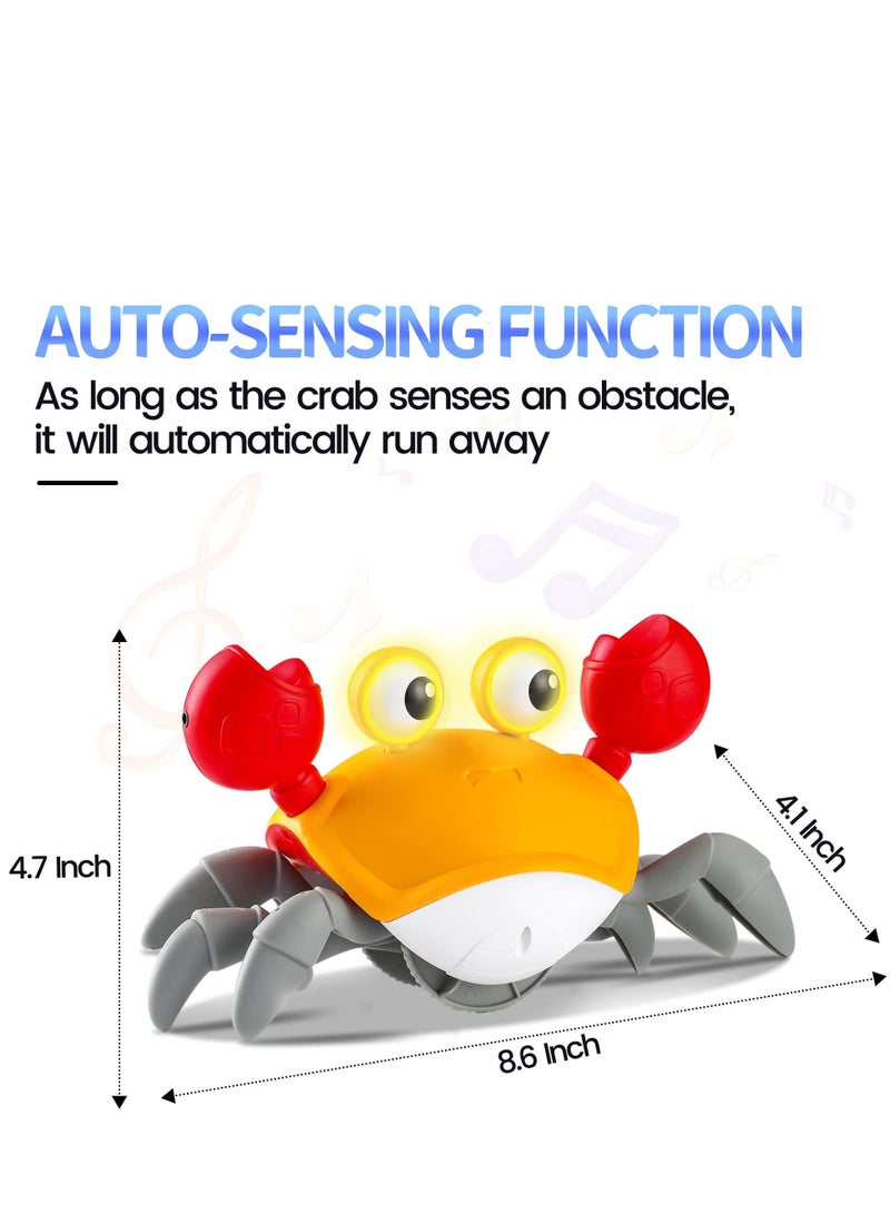 كول بيبي لعبة زحف السلطعون للأطفال، لعبة المشي الحثية الأوتوماتيكية مع صوت الموسيقى والضوء - Image 5