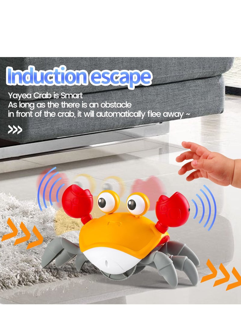 كول بيبي لعبة زحف السلطعون للأطفال، لعبة المشي الحثية الأوتوماتيكية مع صوت الموسيقى والضوء - Image 3