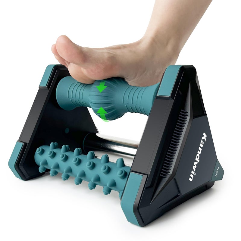 Kandwin Icing Plantar Fasciitis Relief in Seconds Foot Massager for Circulation and Pain Relief Reflexology Massage Tools with Ice Pack Foot Roller for Neuropathy Pain Relief Foot Health Green