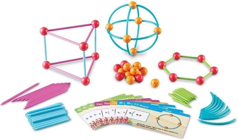 Learning Resources Dive Into Shapes! A "Sea" & Build Geometry Set 129 Piece Ages 6+ Multicolor - Image 1