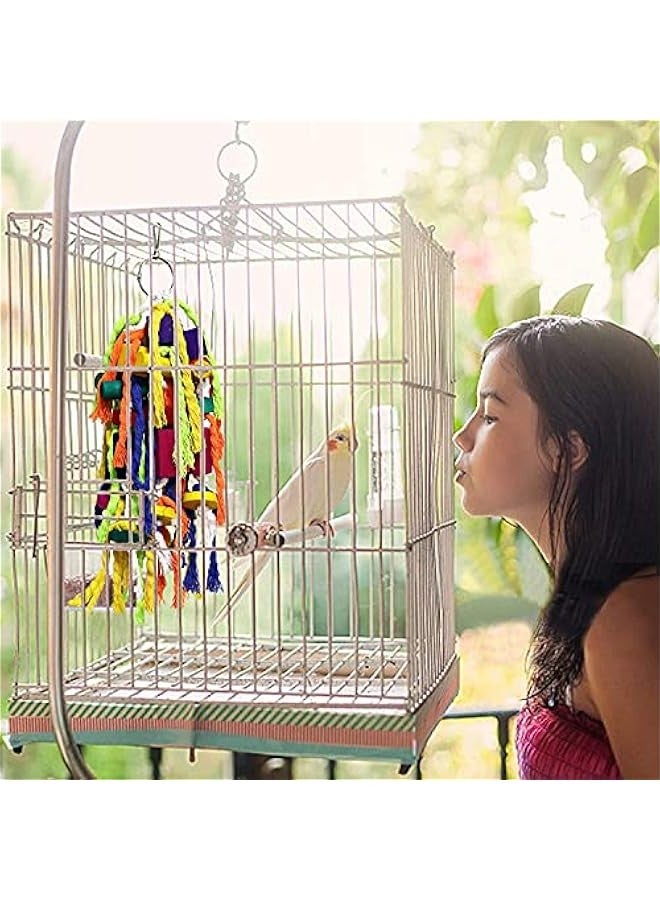 رايبت العاب مضغ للببغاء كبيرة وصغيرة - العاب لدغة قفص الببغاء خشبي، العاب تمزيق للكونيور والكوكاتيل والرمادي الافريقي وببغاوات الامازون الاخرى - Image 4